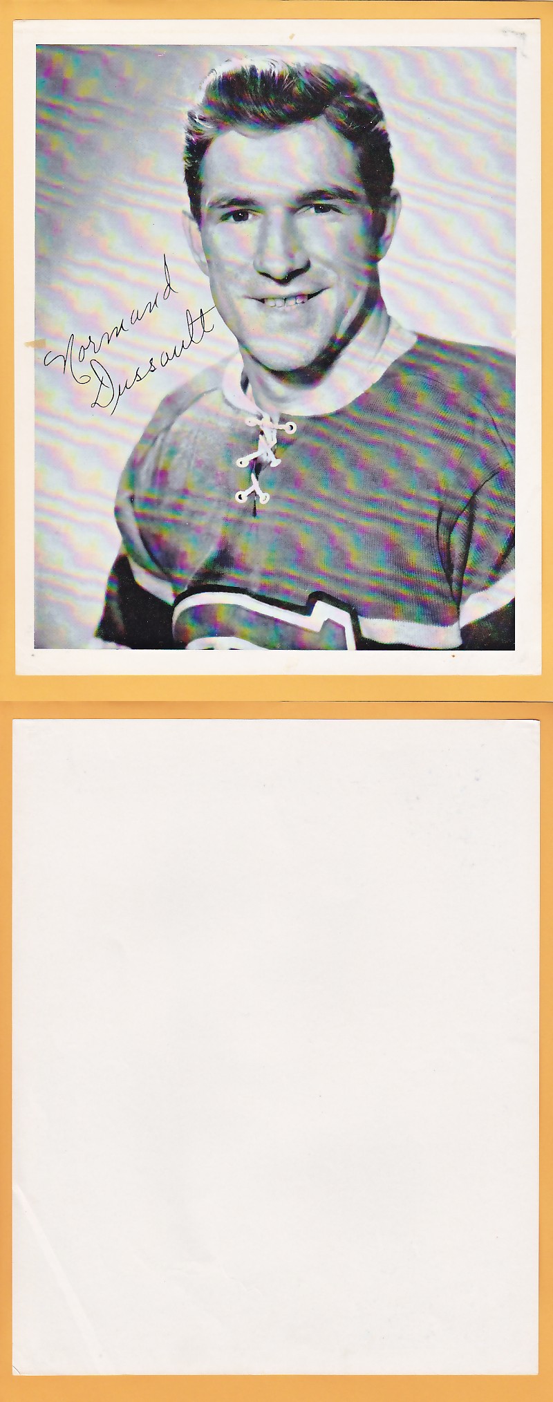1945-54 QUAKER OATS PHOTO NORMAND DUSSEAULT V.2 photo 1945-54 QUAKER OATS PHOTO NORMAND DUSSEAULT V.2 photo